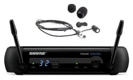 Microfones Lapela Shure PGXD sem fio