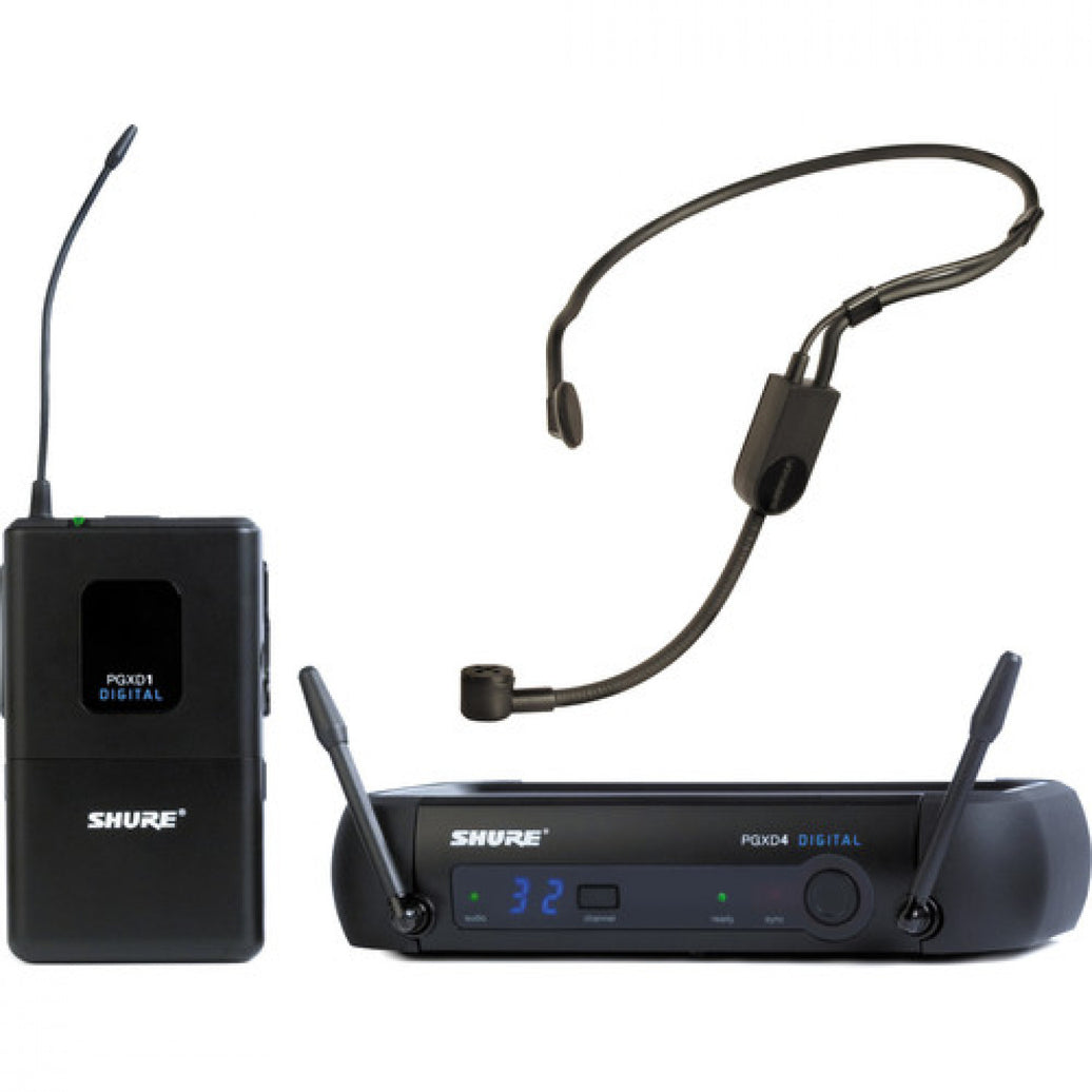 Microfones auriculares Shure sem fio PGXD