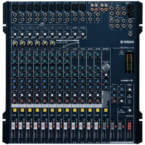 Áudio profissional Console mixer Yamaha MG166CX