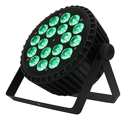 Refletores PAR LED 18x18w RGBWAUV